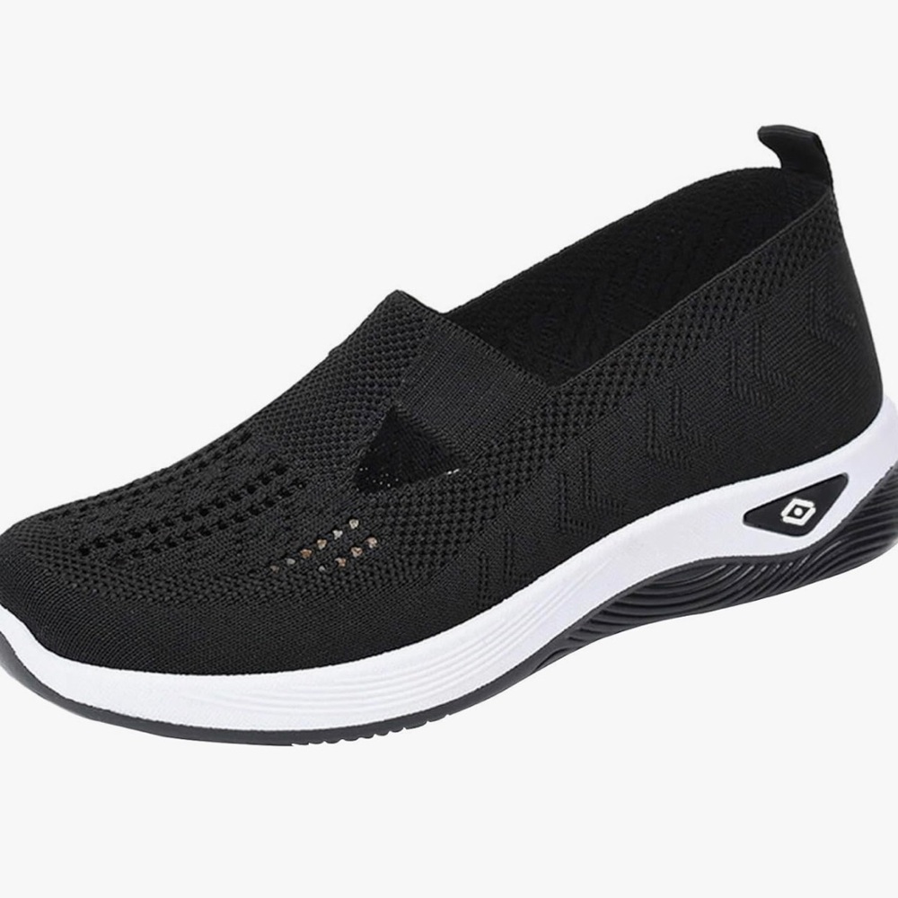 Women's Woven Orthopedic Breathable Go Walking Slip Soft Sole Shoes.(Size 39)